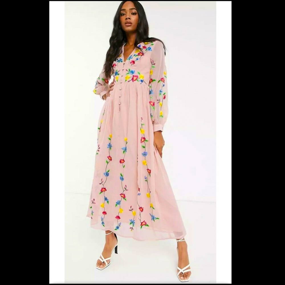 ASOS EDITION DESIGN Embroidered Dress